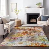 Tapis multicolore Cerrito AMF210 lavable à la machine de qualité supérieure