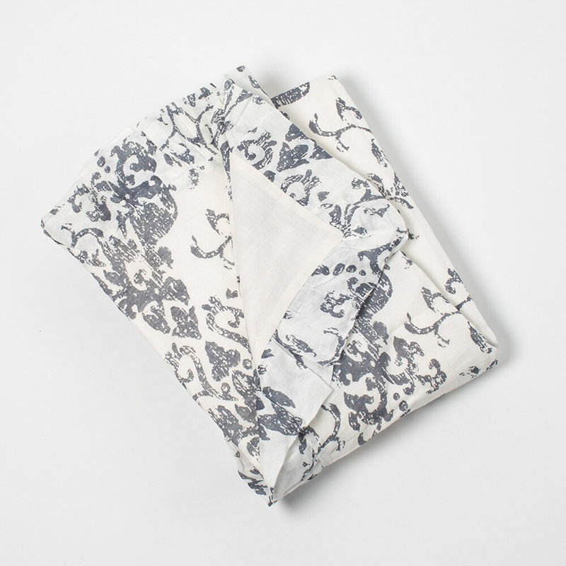 Reggie Cotton Blend Abstract Duvet Cover, Queen Duvet Cover + 2 Standard Shams