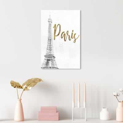 Paris Heart - reproduction d'impression sur toile