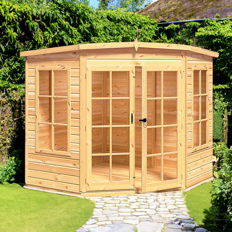 Hampton 7 ft x 7 ft Corner Summerhouse, Yes