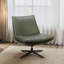 Chaise longue pivotante en cuir Delana-112574277