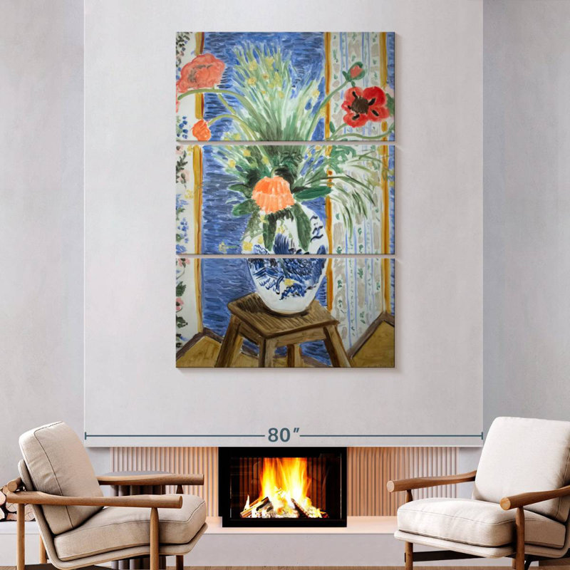 Harnek Poppies 1919, 74" H x 48" W