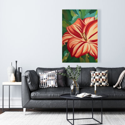Blooming Daylilies Canvas | Floral Livingroom Home Decor