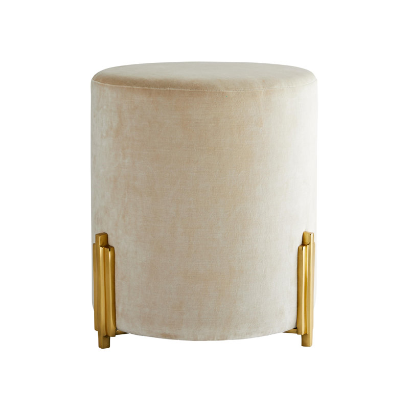 Warby Ottoman Sterling Velvet