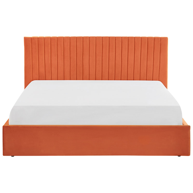 Antonio Upholstered Bed, Super King (6'), Orange