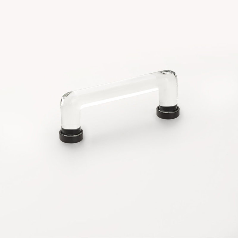 Emtek Modern Glass Cabinet Pull 4" Centre-to-Centre, Oil Rubbed Bronze