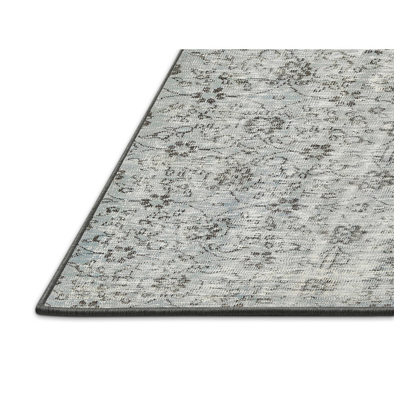 Tapis gris zone contemporaine Rothley, Rectangle 5 pi x 7 pi