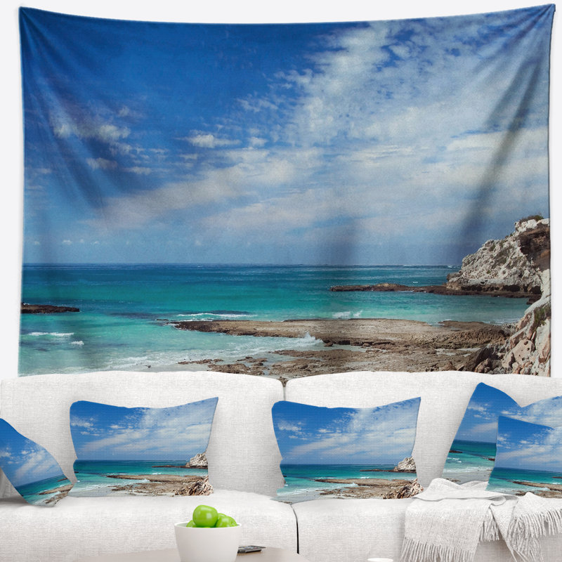 Tapisserie panoramique rocky coast, H 32 po x l 39 po