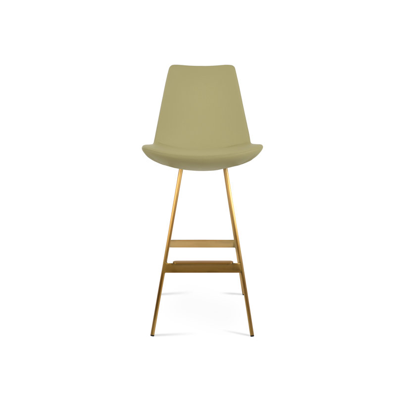 Tabouret Eiffel Balat, Laiton, Vert