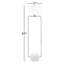 Lampe sur pied colonne 63 po Nikki