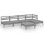 Bohs 6 Pieces Solid Wood Sectional Seating Group-1099995969