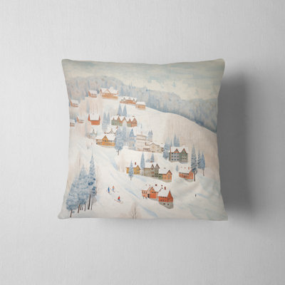 Housse de coussin Winter Ski Holiday