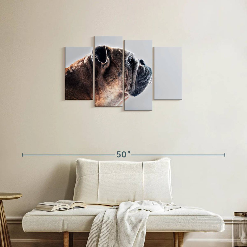 Brampt Dog Side Profile, 22" H x 36" W