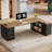 85.8" L-Shaped Executive Desk-120148033