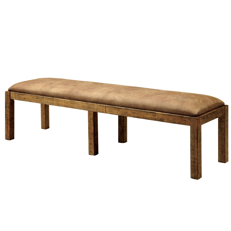 Wilfred Faux Leather Upholstered Bench