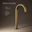 Components Bathroom Sink Spout With Ribbon Design