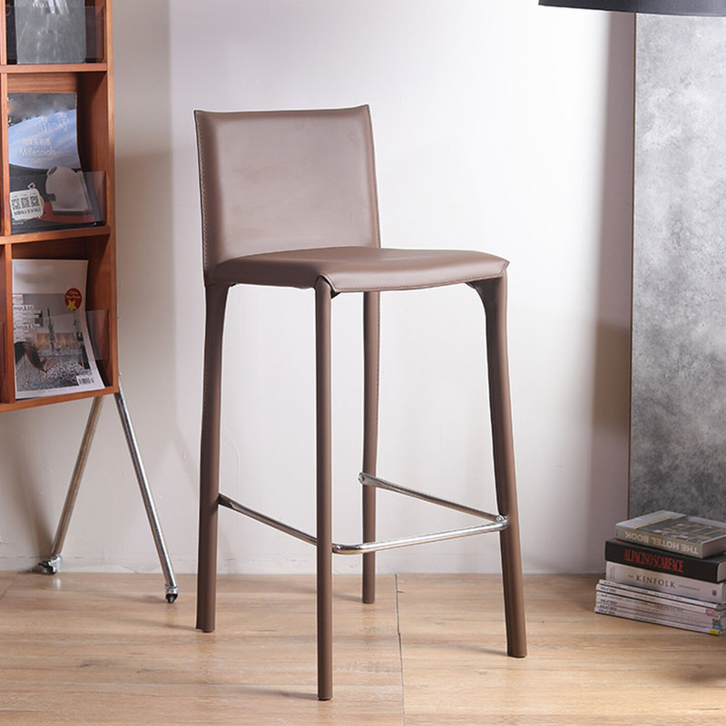 Chaise d'appoint à dossier brun uni (ensemble de 2), 29.53"