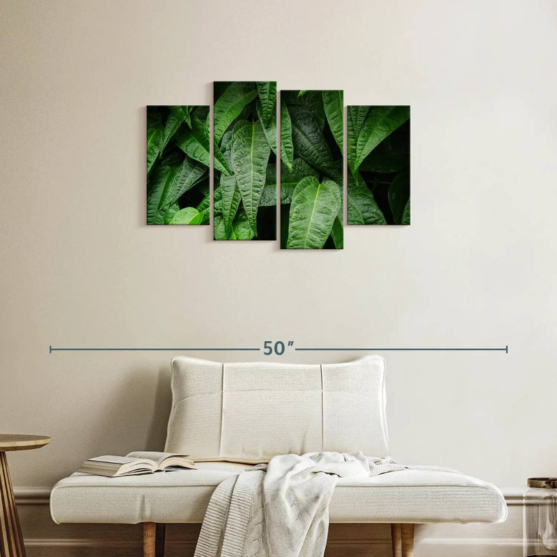 Harnek feuilles de plantes fraîches, H 22 po x l 36 po