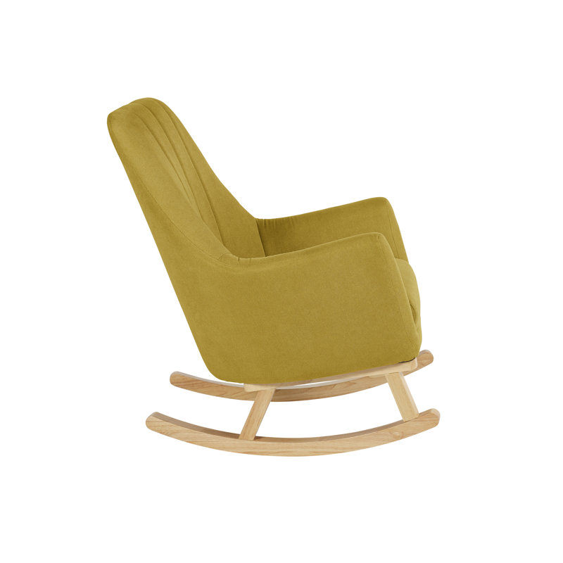 Eden Deluxe Nursery Chair - Charcoal Grey, Yellow