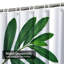 Rideau de douche Green Leaf Red Ginger Tropical Forest avec 12 crochets-1519856491