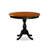 3-Pc Dinning Room Set Includes a Wooden Table and 2 Black Linen Fabric Dining Room Chairs with Button Tufted Back - Black Finish-1847924327-1847924322-1845624636
