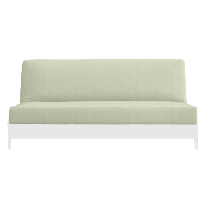 Housse de futon 100% coton, Lit simple, Coton pistache