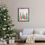 «Pink & Green Christmas Trees» par Ziwei Li, impression-88107409-88107407