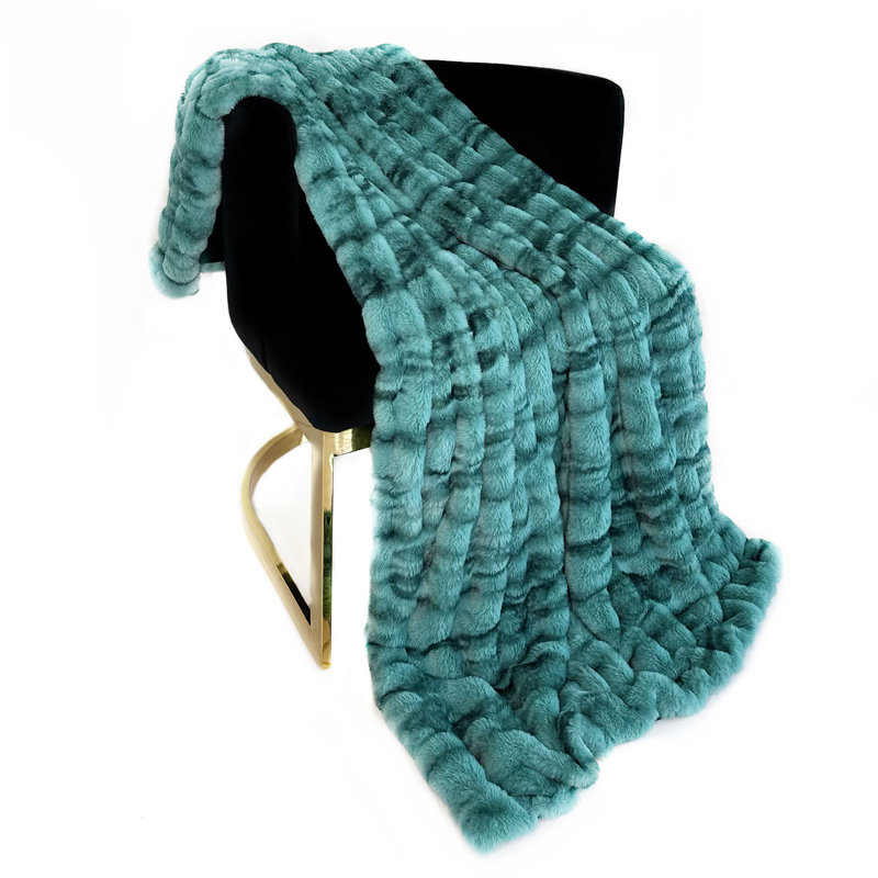 Throw Blanket, 114" W x 120" L, Teal