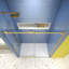 Porte de douche à dérivation, porte coulissante, système de fermeture en douceur, avec verre trempé de 5/16 po
