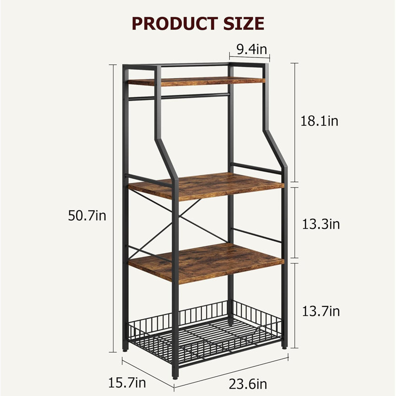 60cm W Iron Storage Rack