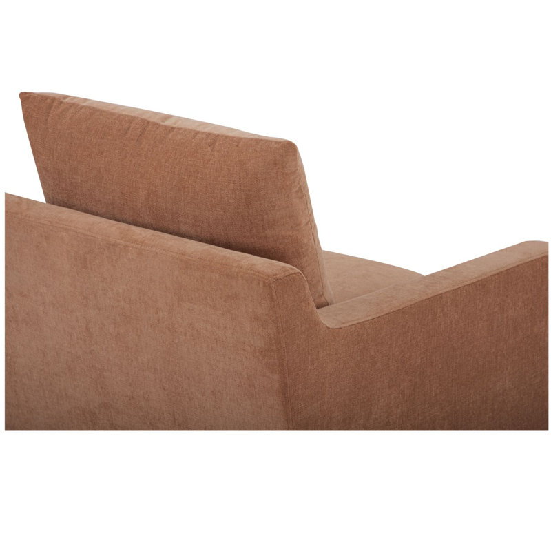 Fauteuil en polyester de 30 po de largeur Almena, Brun