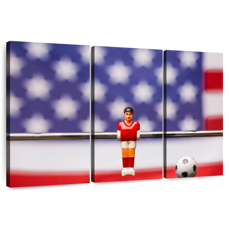 Foosball Game, 20" H x 33" W