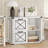Lateral File Cabinet, Filing Cabinet with 2 Drawers, Printer Stand, 2 Open Compartments-976980570