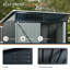 Remise de rangement extérieure en métal 5 pi x 3 pi Transparent-124385934