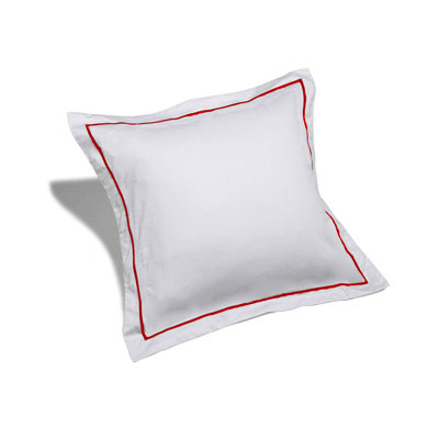 400TC Single Embroidery Sateen Cotton Euro Sham