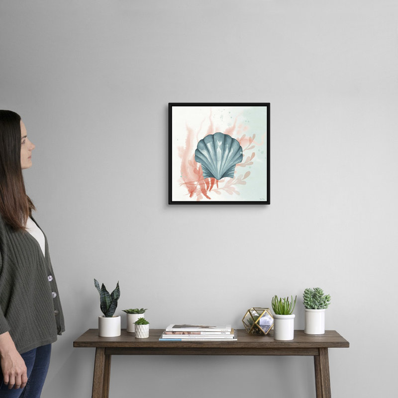 Splash II, art mural sur toile, Cadre noir, H 18 po x l 18 po x P 2 po