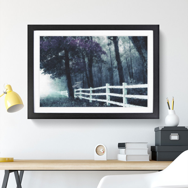 The Forest Edge - Picture Frame Graphic Art, Black, 48cm H x 65cm W x 2cm D