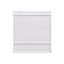 White Wall Mounted Bathroom Cabinet With 2 Mirror Doors And Adjustable Shelf