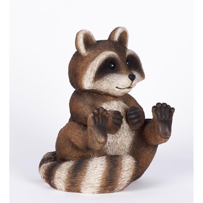 Hi-Line Gift Ltd. RACOON SITTING & Reviews | Wayfair