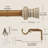 1 inch dia Adjustable Single Curtain Rod Set for boho Style-1580657572
