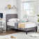 Auxter Upholstered Platform Bed Frame with Adjustable Headboard No Box Spring Needed