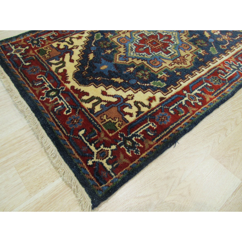 Ella Oriental Brown Hand Knotted Area Rug, Rectangle 9' x 12'