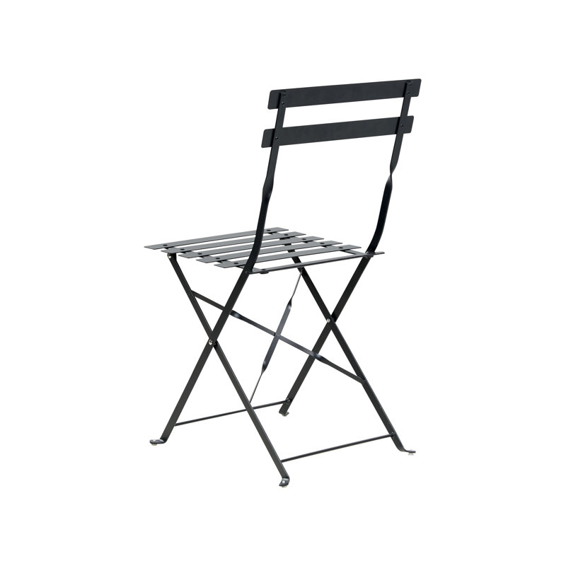 Bistro Set Metal Sea Blue Quetzy, Black