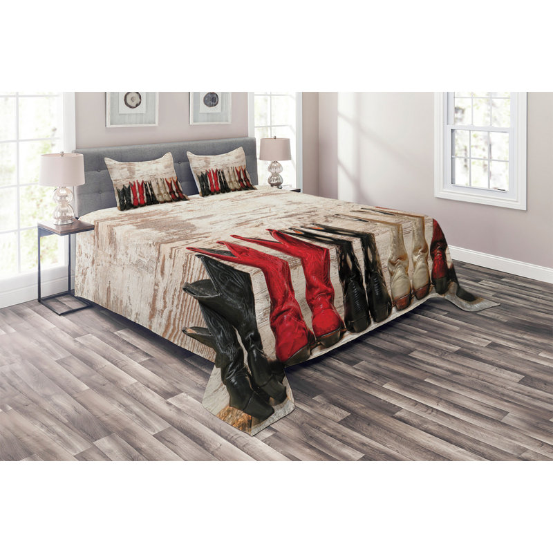 Modern & Contemporary Coverlet, King Bedspread + 2 Shams