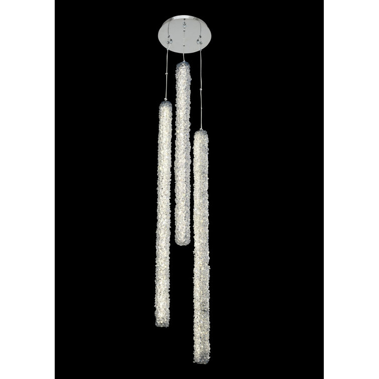 Lina 1 - Light Chrome LED Unique/Statement Pendant