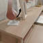 Bahut avec casiers de rangement, finition érable (sans table)