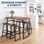 Ensemble de table et de chaises de style industriel, avec 4 tabourets-105362453