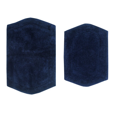 Morissette 2 Pcs Bath Rug Set (17"x24", 21"x34")