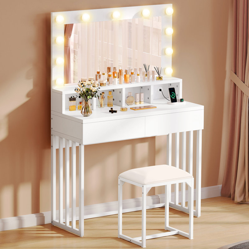 Azari Dressing Table with Mirror