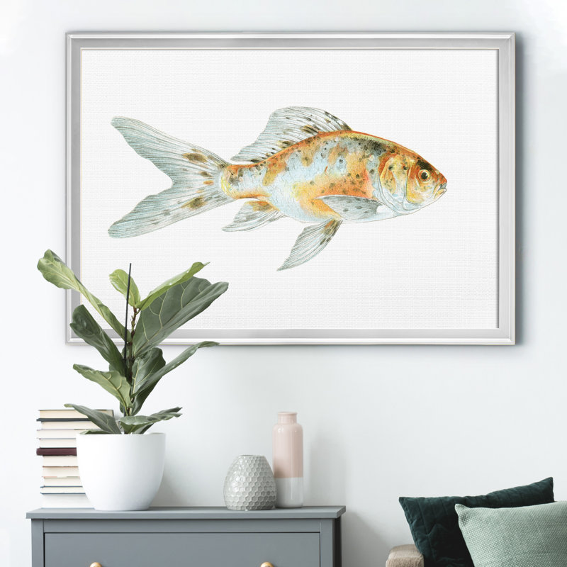 «Speckled Goldfish», impression sur toile encadrée, Argent, H 18,5 po x l 24,5 po x P 1,5 po